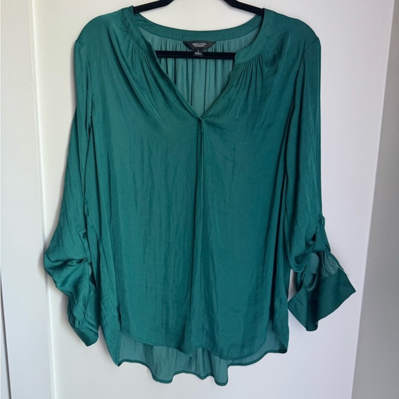 Simply Vera Vera Wang Teal Blouse - Picture 1 of 5